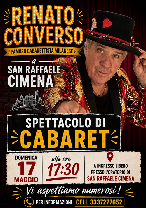 Spettacolo di Cabaret - Domenica 17 maggio